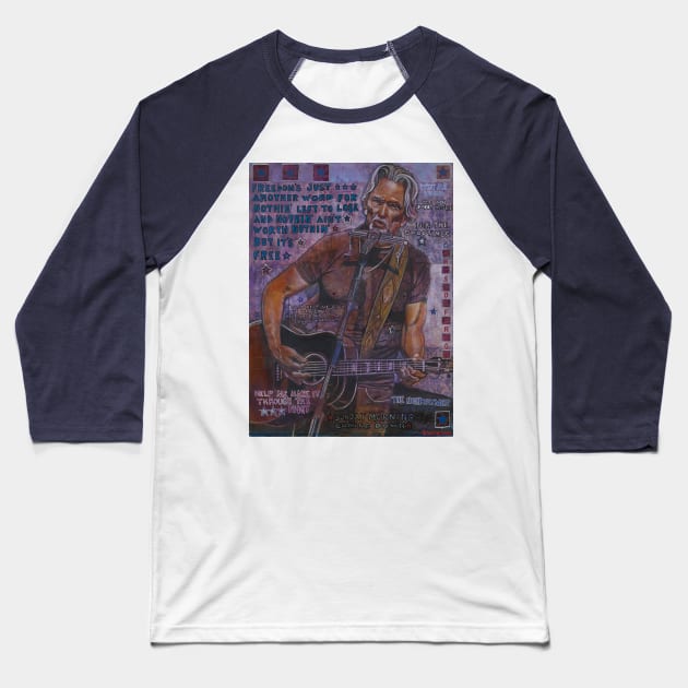 Kristofferson Baseball T-Shirt by Raybomusic01